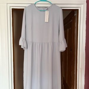 Piper and Scoot Grey Sleeved Dress